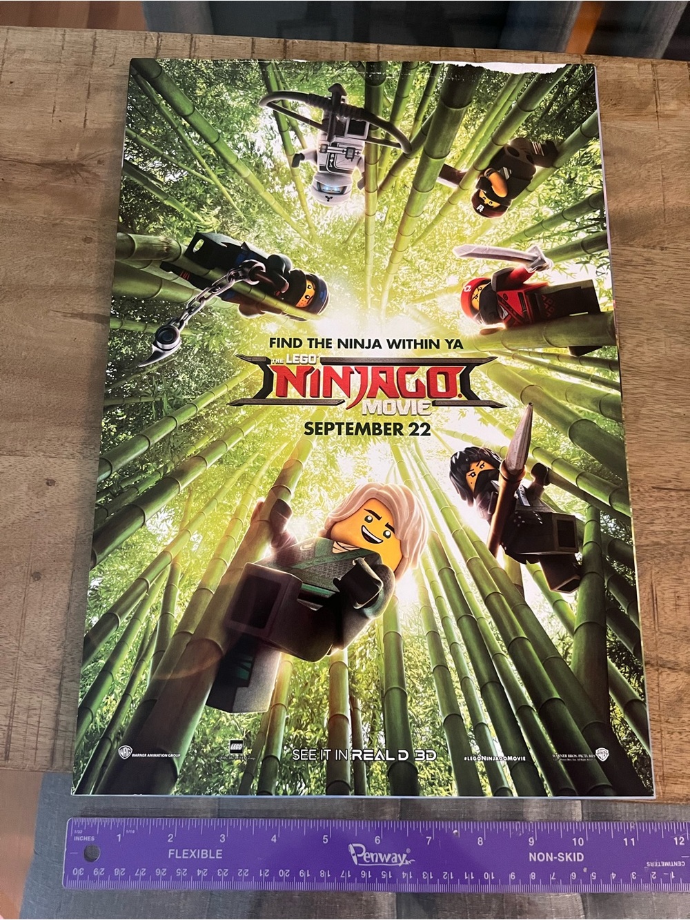 2017 LEGO Ninjago Movie Poster - Green Bamboo Ninja Artwork